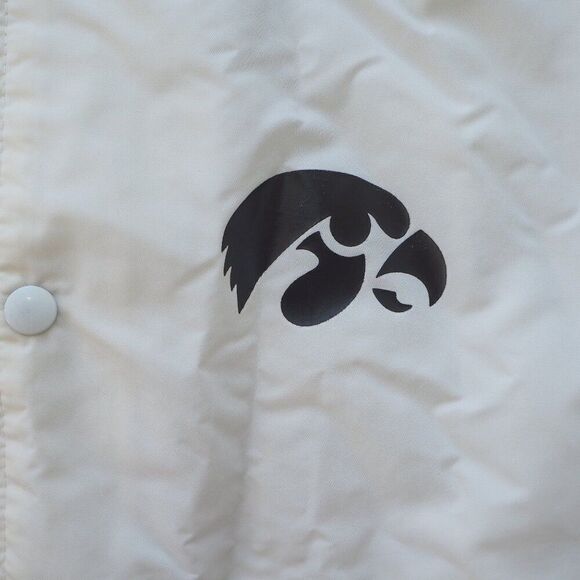 MVP Vintage 80s 90s Iowa Hawkeyes Satin Bomber Jacket Made in USA XL - Picture 6 of 7